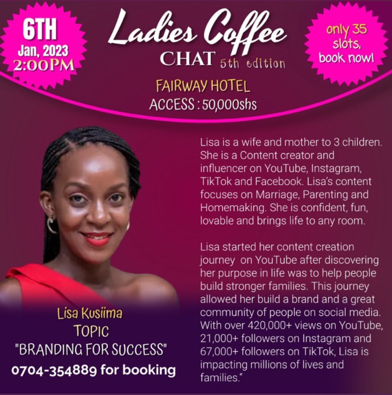 Ladies Coffee Chat-Branding for success